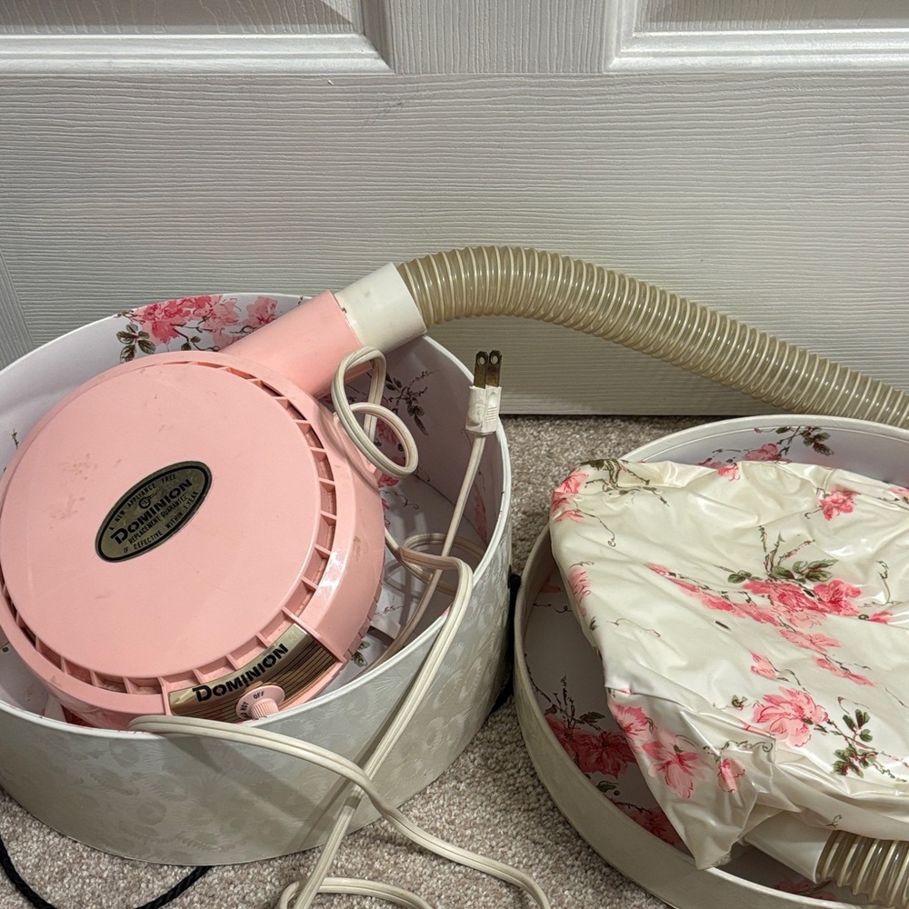 Vintage Dominion Hat Box Hair Dryer